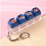 Halloween keyboard fidget keychain - Midnight Blue