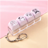 Halloween keyboard fidget keychain - Pastel Pink