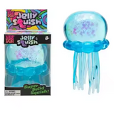 Jellyfish Squishy bleu transparent